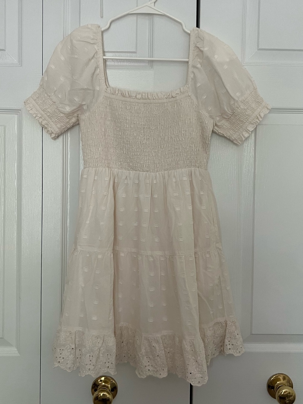 American Eagle White Square Neck Dress